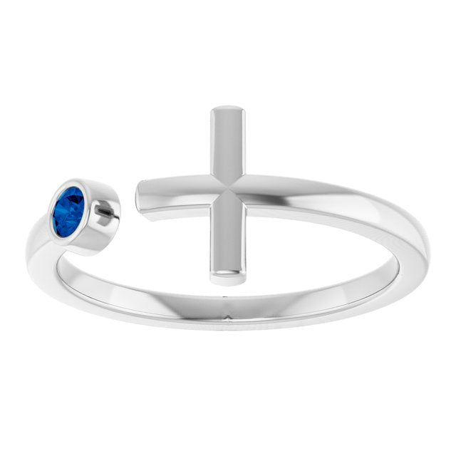 14k-white-gold-natural-blue-sapphire-negative-space-cross-ring