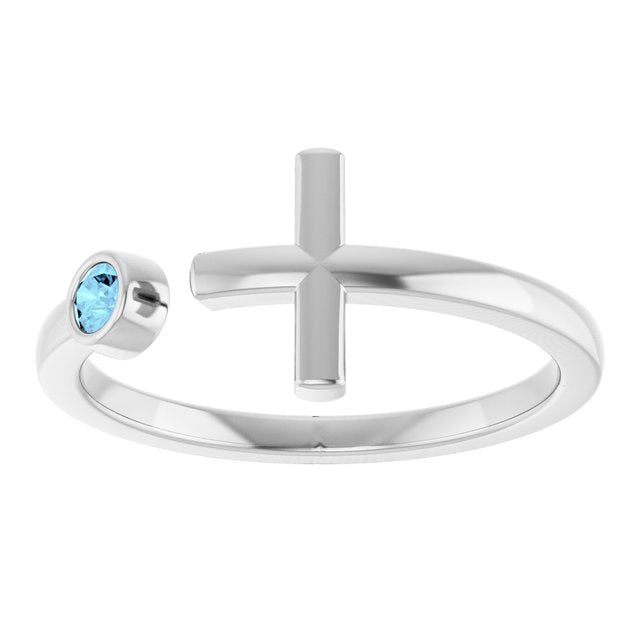 14k-white-gold-natural-aquamarine-negative-space-cross-ring