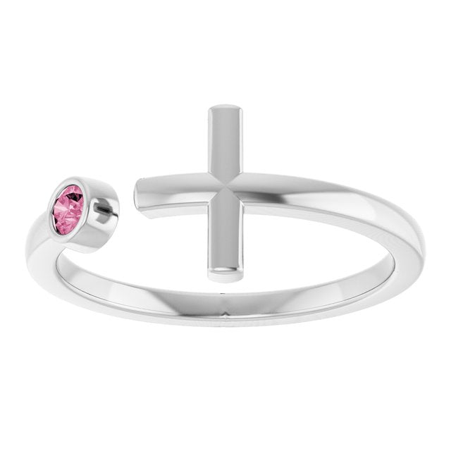 14k-white-gold-natural-pink-tourmaline-negative-space-cross-ring