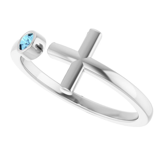 14k-white-gold-natural-aquamarine-negative-space-cross-ring