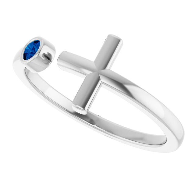 14k-white-gold-natural-blue-sapphire-negative-space-cross-ring