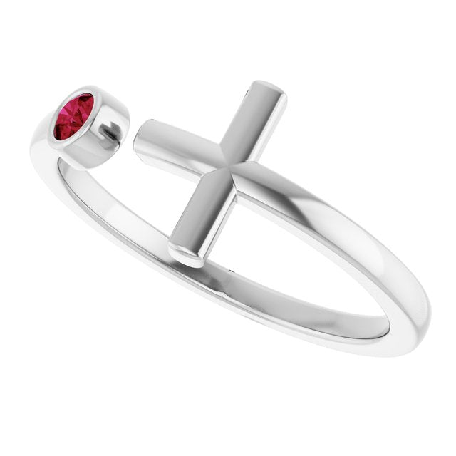 14k-white-gold-natural-ruby-negative-space-cross-ring