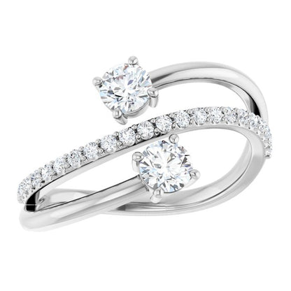 14k-white-gold-3/4-ctw-natural-diamond-two-stone-ring
