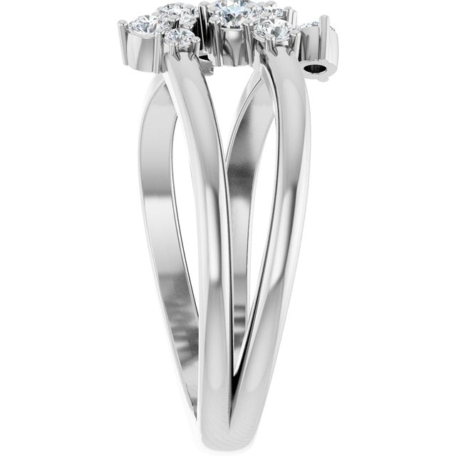 14k-white-gold-1/2-ctw-natural-diamond-cluster-bypass-ring