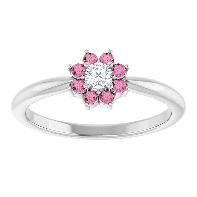 14k-white-gold-natural-pink-tourmaline-&-.06-ct-natural-diamond-flower-ring