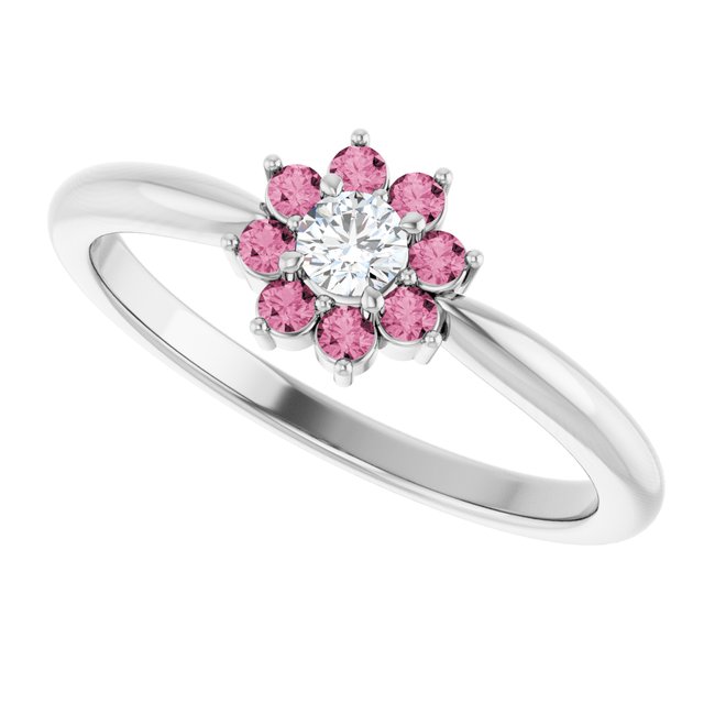 14k-white-gold-natural-pink-tourmaline-&-.06-ct-natural-diamond-flower-ring