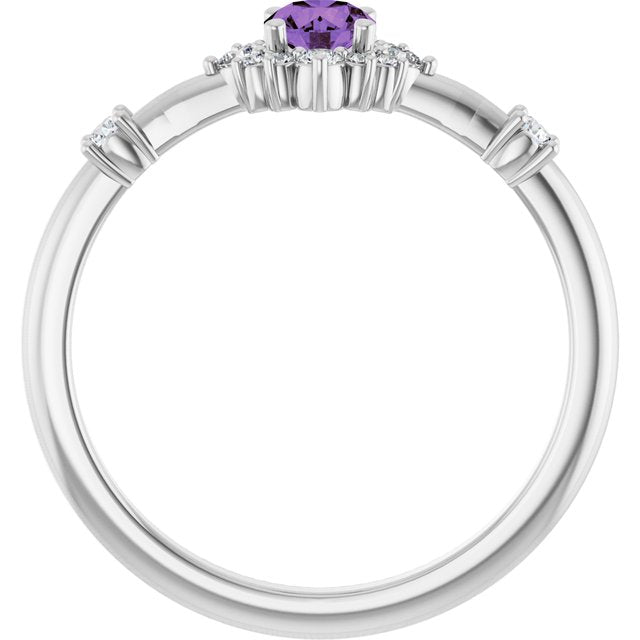 14k-white-gold-natural-amethyst-&-1/6-ctw-natural-diamond-ring