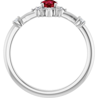 14k-white-gold-natural-ruby-&-1/6-ctw-natural-diamond-halo-style-ring