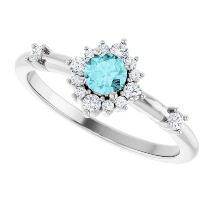 14k-white-gold-natural-blue-zircon-&-1/6-ctw-natural-diamond-halo-style-ring