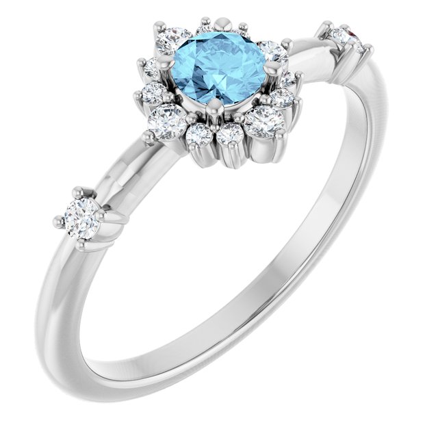 14k-white-gold-natural-aquamarine-&-1/6-ctw-natural-diamond-halo-style-ring