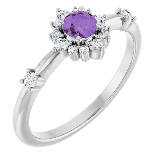 14k-white-gold-natural-amethyst-&-1/6-ctw-natural-diamond-ring