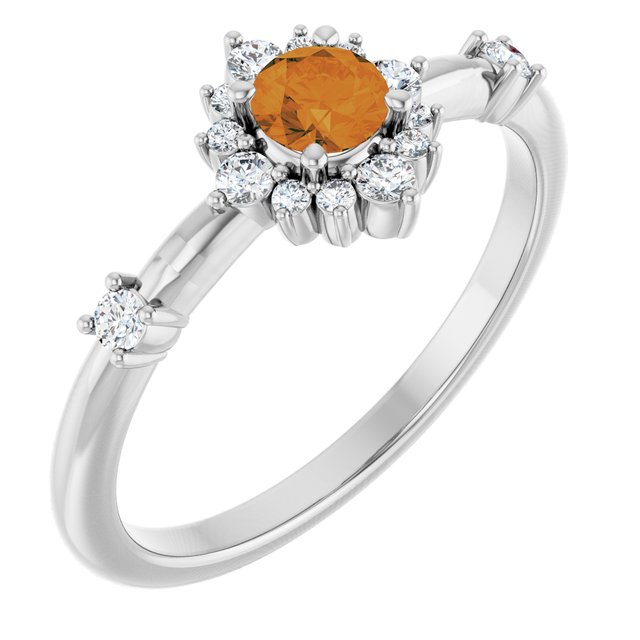 14k-white-gold-natural-citrine-&-1/6-ctw-natural-diamond-halo-style-ring