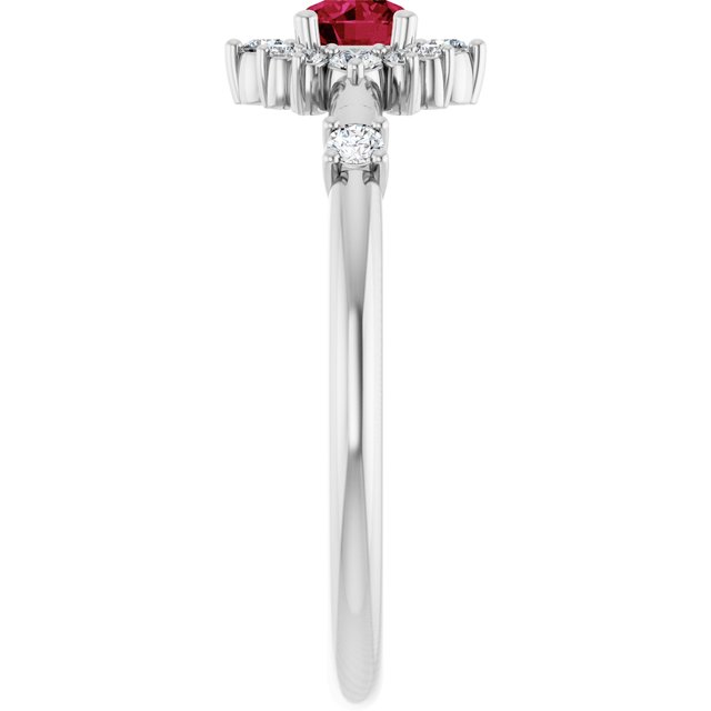 14k-white-gold-natural-ruby-&-1/6-ctw-natural-diamond-halo-style-ring