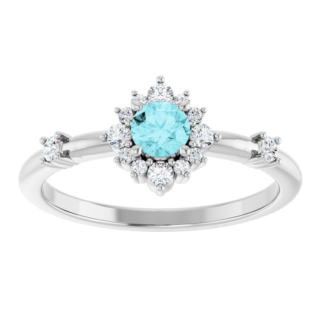 14k-white-gold-natural-blue-zircon-&-1/6-ctw-natural-diamond-halo-style-ring
