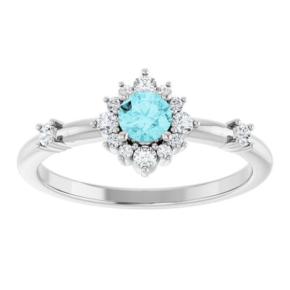 14k-white-gold-natural-blue-zircon-&-1/6-ctw-natural-diamond-halo-style-ring