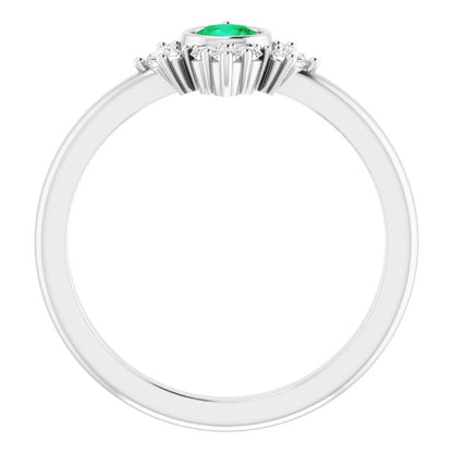14k-white-gold-natural-emerald-&-1/5-ctw-natural-diamond-ring