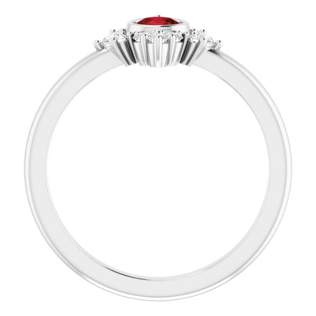 14k-white-gold-natural-mozambique-garnet-&-1/5-ctw-natural-diamond-ring