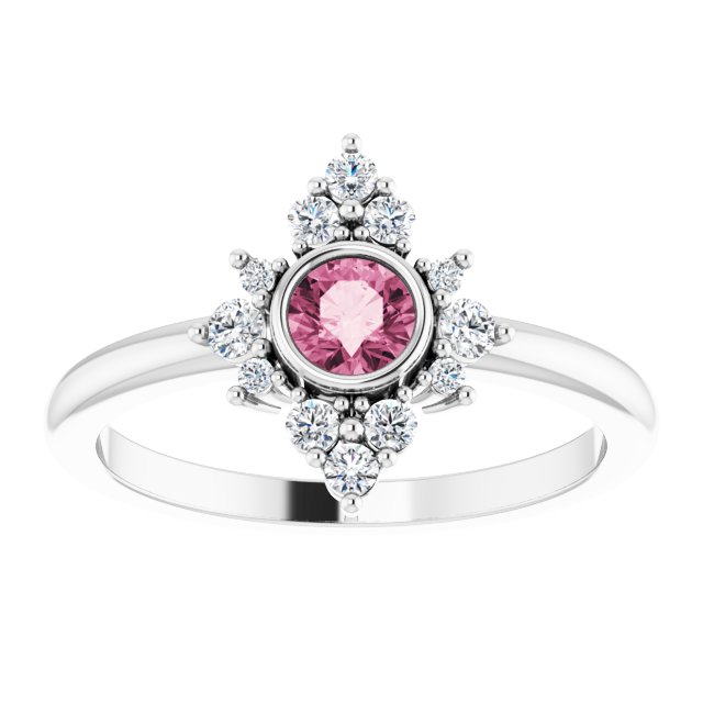 14k-white-gold-natural-pink-tourmaline-&-1/5-ctw-natural-diamond-ring