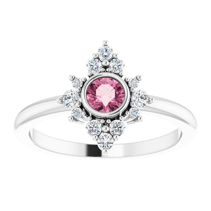 14k-white-gold-natural-pink-tourmaline-&-1/5-ctw-natural-diamond-ring