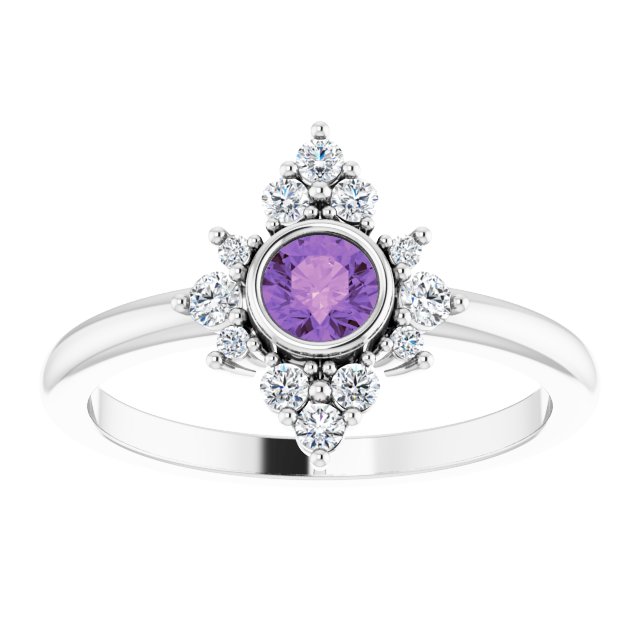 14k-white-gold-natural-amethyst-&-1/5-ctw-natural-diamond-ring
