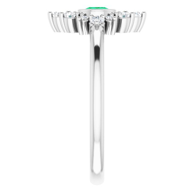 14k-white-gold-natural-emerald-&-1/5-ctw-natural-diamond-ring