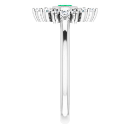 14k-white-gold-natural-emerald-&-1/5-ctw-natural-diamond-ring