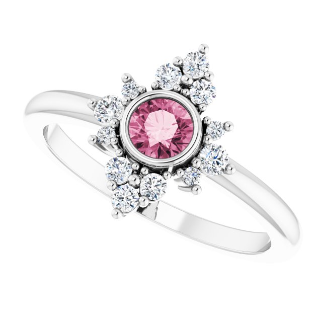 14k-white-gold-natural-pink-tourmaline-&-1/5-ctw-natural-diamond-ring