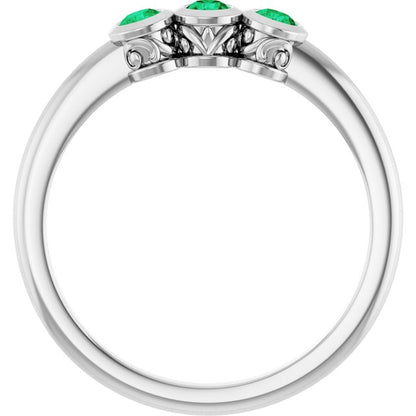 14k-white-gold-natural-emerald-three-stone-ring