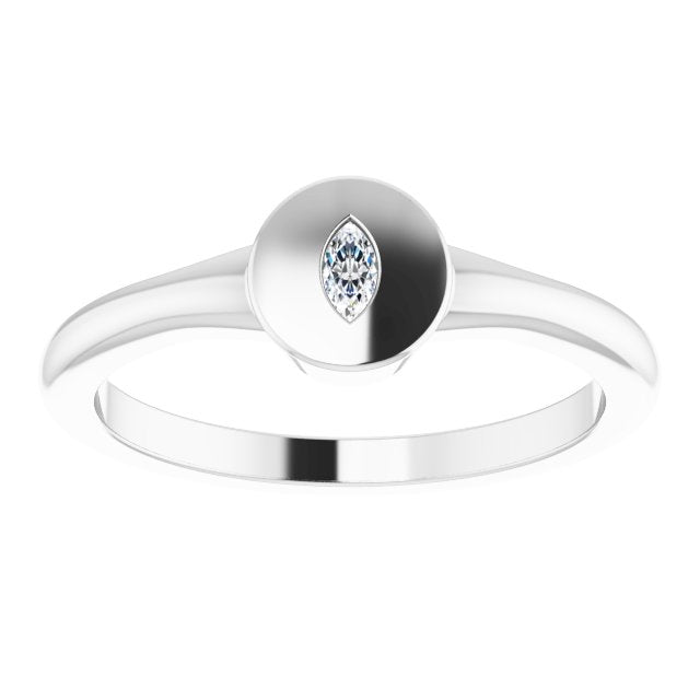 14k-white-gold-.05-ct-natural-diamond-signet-ring