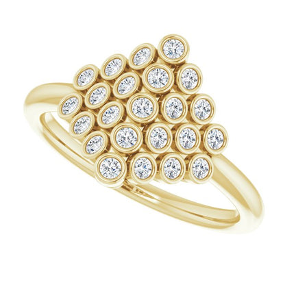 14k-yellow-gold-1/3-ctw-natural-diamond-bezel-set-cluster-ring