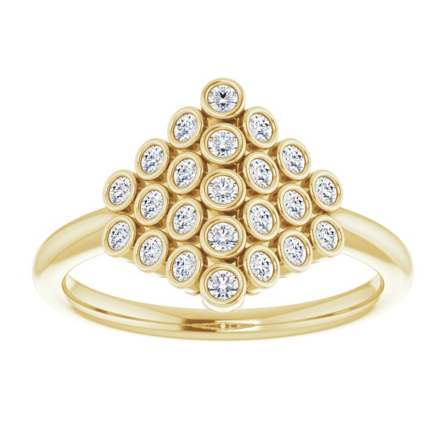 14k-yellow-gold-1/3-ctw-natural-diamond-bezel-set-cluster-ring