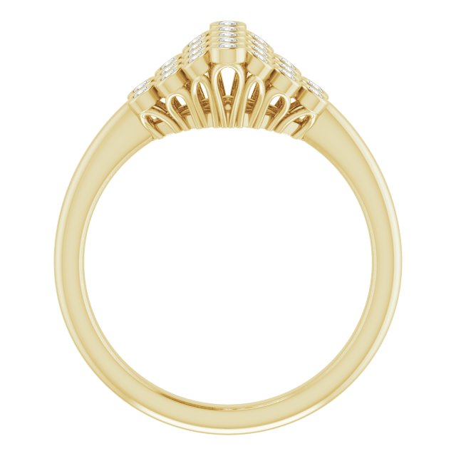 14k-yellow-gold-1/3-ctw-natural-diamond-bezel-set-cluster-ring