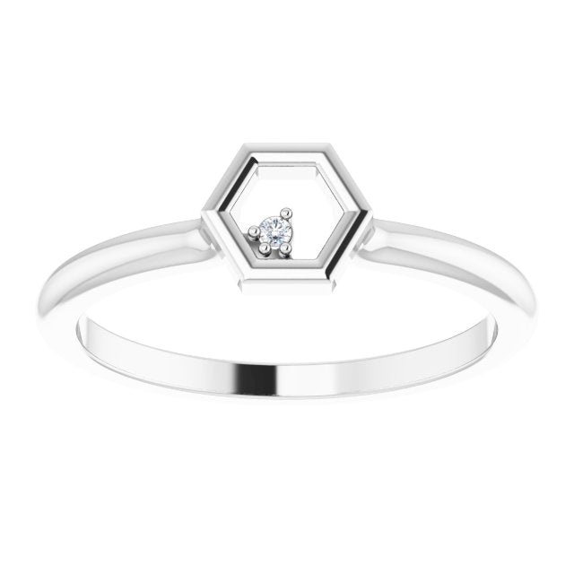 14k-white-gold-.0075-ct-natural-diamond-honeycomb-ring