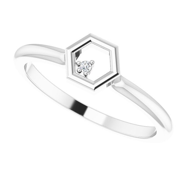 14k-white-gold-.0075-ct-natural-diamond-honeycomb-ring