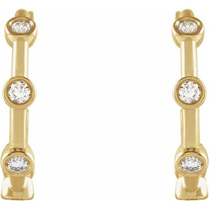 14k-yellow-gold-1/4-ctw-natural-diamond-bezel-set-hoop-earrings