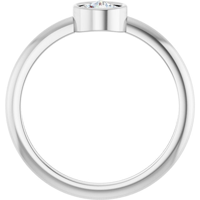 platinum-3/8-ct-rose-cut-natural-diamond-stackable-ring