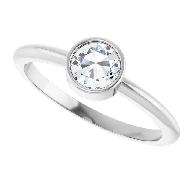 platinum-3/8-ct-rose-cut-natural-diamond-stackable-ring
