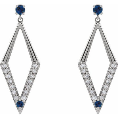 14k-white-gold-natural-blue-sapphire-&-3/8-ctw-natural-diamond-geometric-earrings
