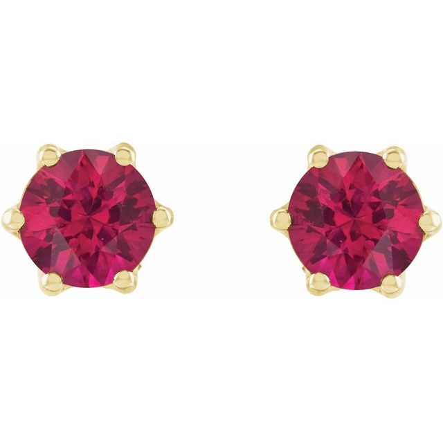 14k-yellow-gold--natural-ruby-&-.03-ctw-natural-diamond-crown-earrings