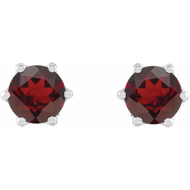 platinum--natural-mozambique-garnet-&-.03-ctw-natural-diamond-crown-earrings