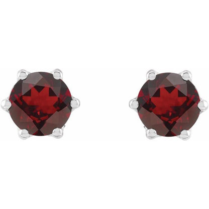 platinum--natural-mozambique-garnet-&-.03-ctw-natural-diamond-crown-earrings