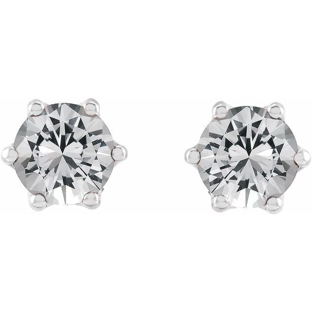 platinum--natural-white-sapphire-&-.03-ctw-natural-diamond-crown-earrings