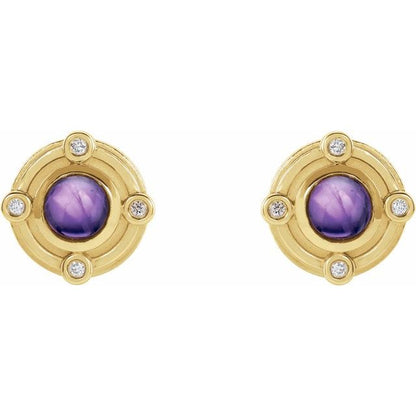 14k-yellow-gold-natural-amethyst-&-.03-ctw-natural-diamond-earrings