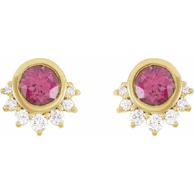 14k-yellow-gold-natural-rhodolite-garnet-&-.08-ctw-natural-diamond-earrings