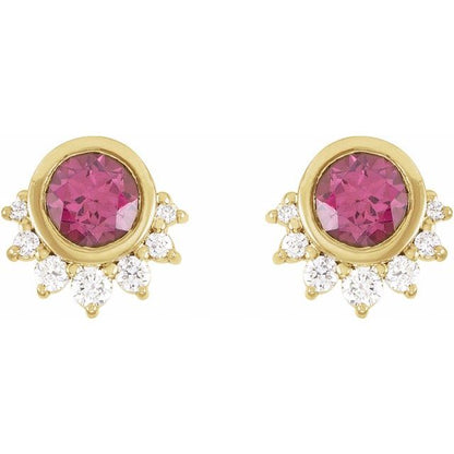 14k-yellow-gold-natural-rhodolite-garnet-&-.08-ctw-natural-diamond-earrings