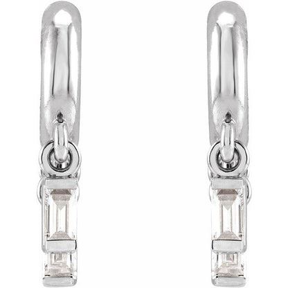 platinum-1/5-ctw-natural-diamond-fringe-hoop-earrings