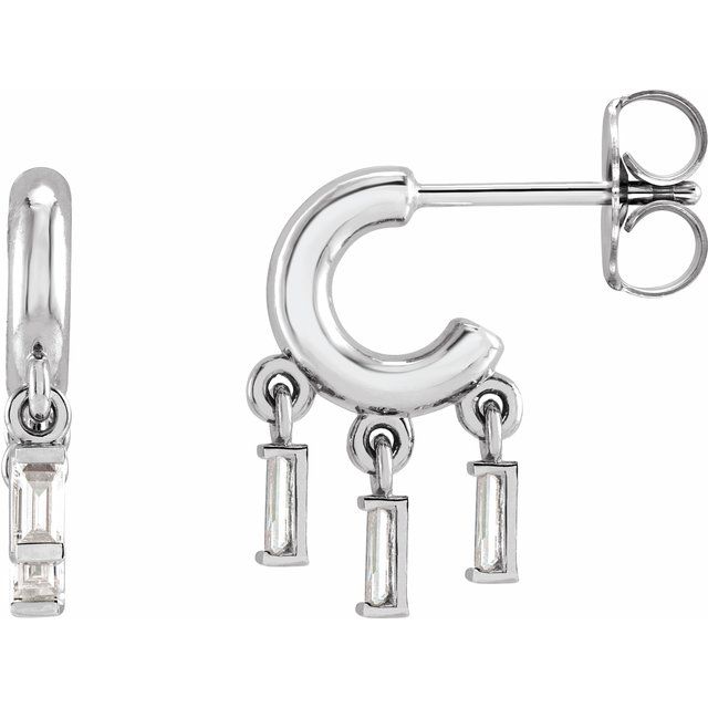 platinum-1/5-ctw-natural-diamond-fringe-hoop-earrings