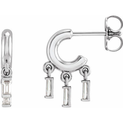 platinum-1/5-ctw-natural-diamond-fringe-hoop-earrings