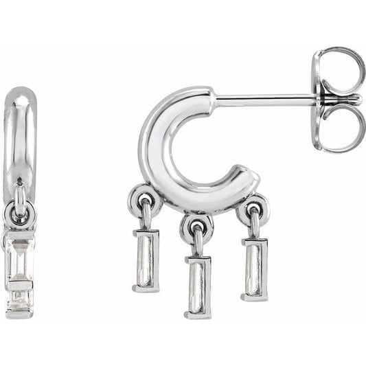 platinum-1/5-ctw-natural-diamond-fringe-hoop-earrings