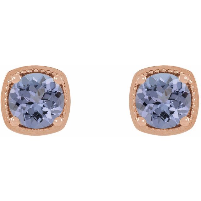 14k-rose-gold--natural-tanzanite-earrings